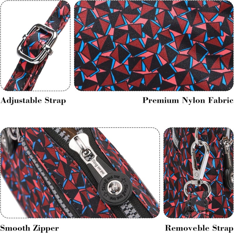 AOCINA Small Wristlet Wallet for Women RFID Blocking Crossbody Purse Gifts for Valentines Day Nylon Cell Phone Purses - Image 5